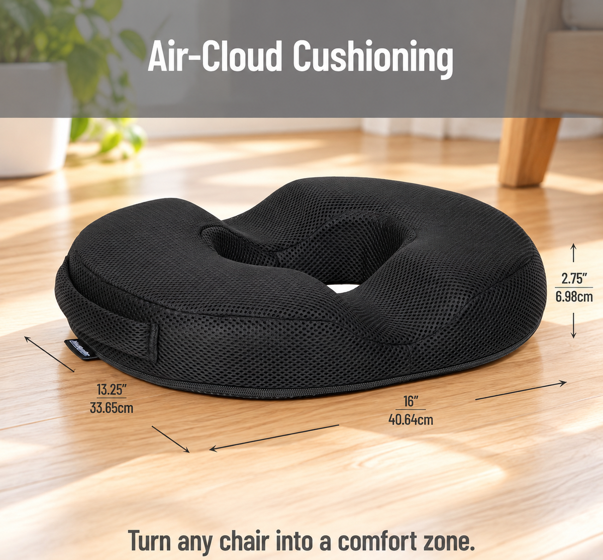 ErgoVella AirCloud Donut Cushion